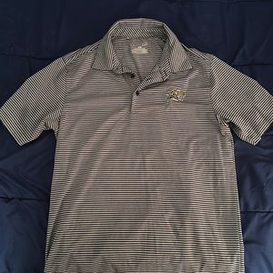 Men’s S Under Armour Naval Academy Striped Polo